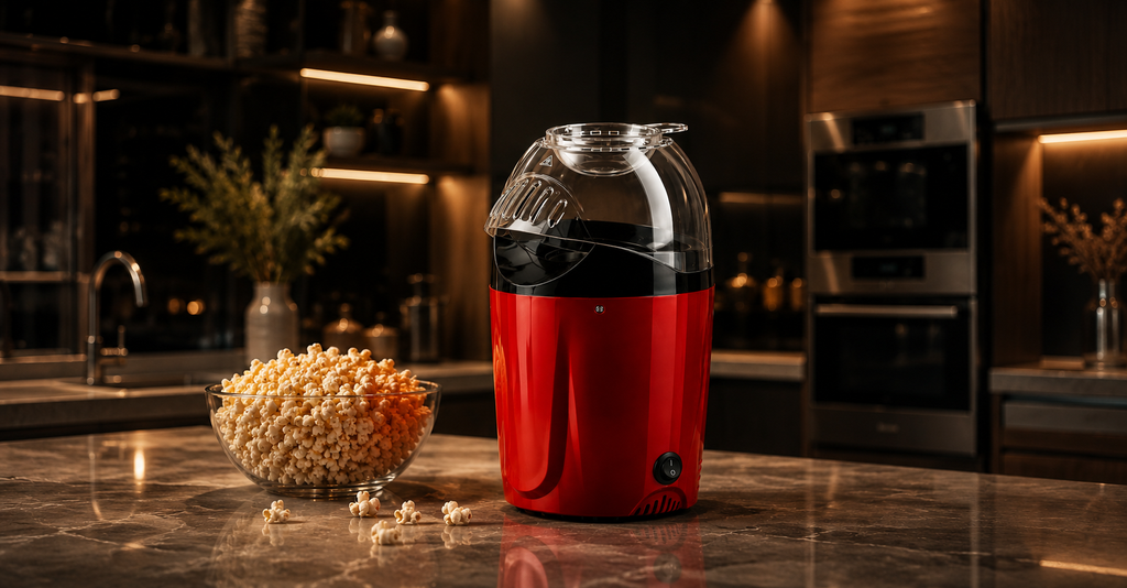Electric Hot Air Popcorn Maker – 1200W Oil-Free Popcorn Machine
