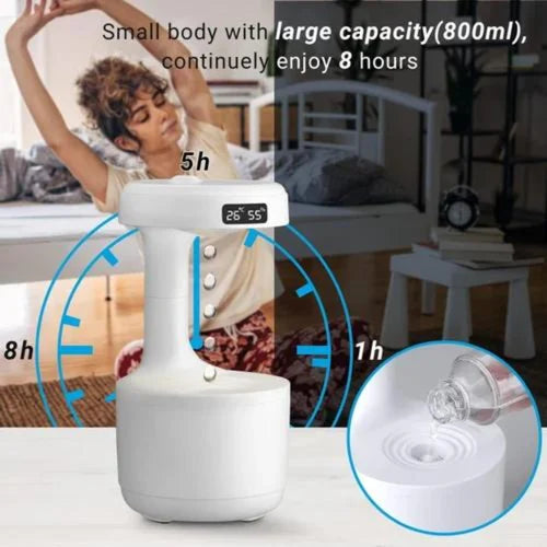 Anti-Gravity Water Drop Humidifier – 800ml