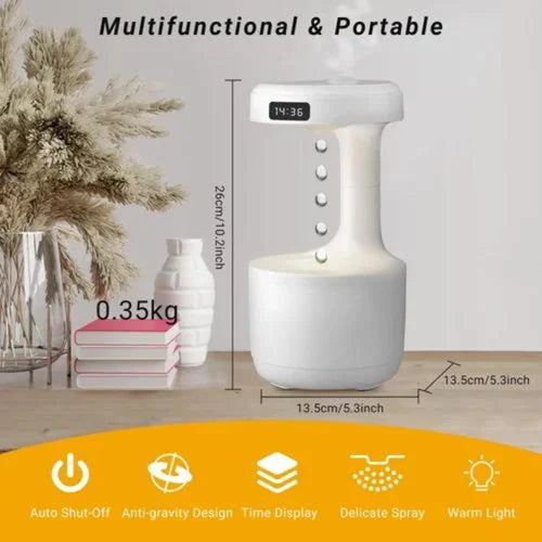 Anti-Gravity Water Drop Humidifier – 800ml