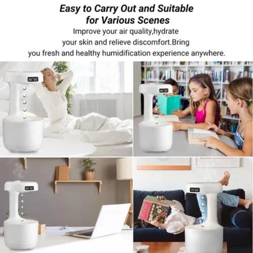 Anti-Gravity Water Drop Humidifier – 800ml