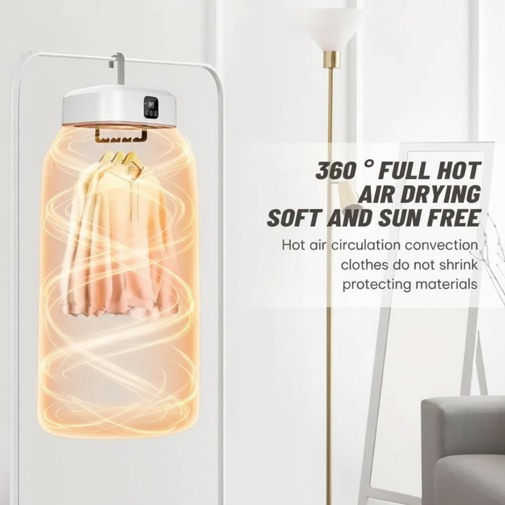 Portable Electric Clothes Dryer – 10KG Capacity